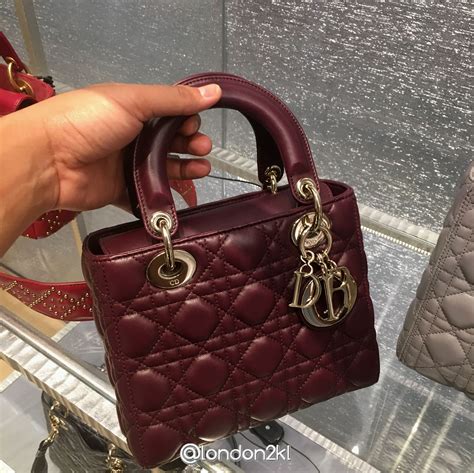 my lady dior burgundy|My lady dior leather handbag Dior Burgundy in Leather .